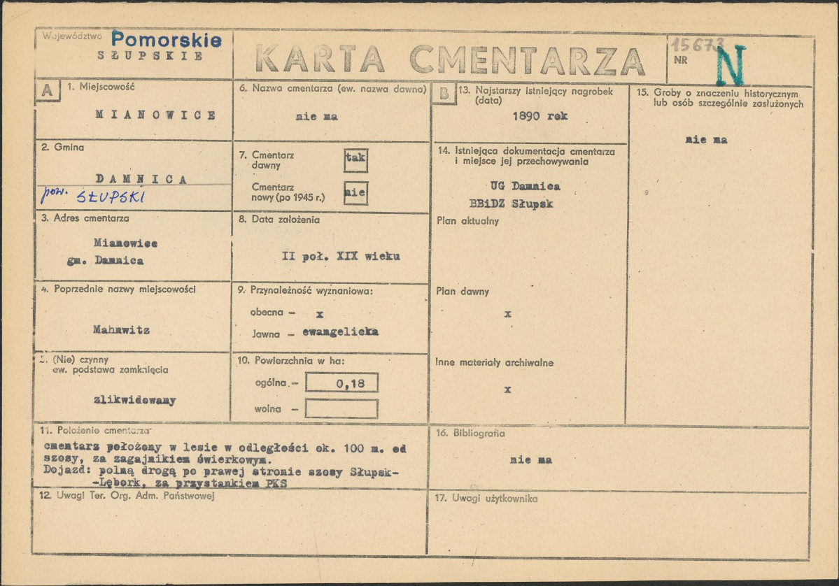 Karta cmentarza, skan nr 1