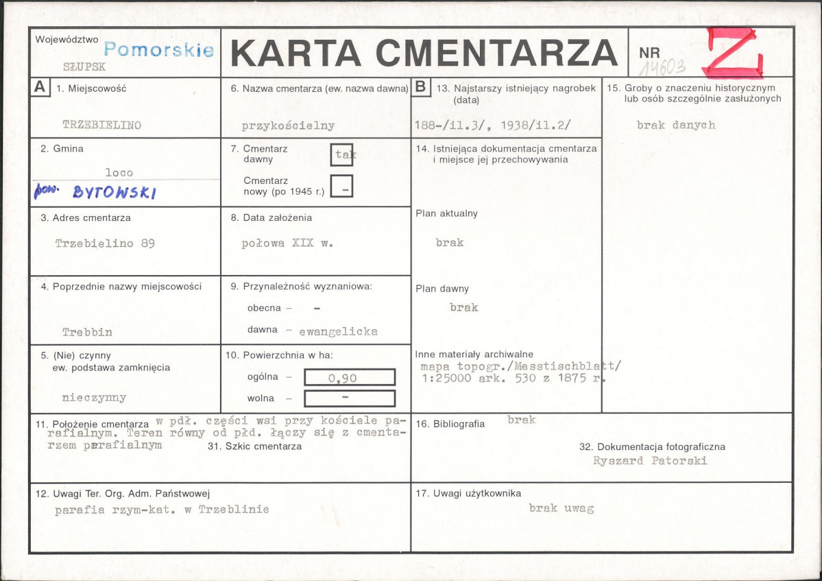 Karta cmentarza, skan nr 1