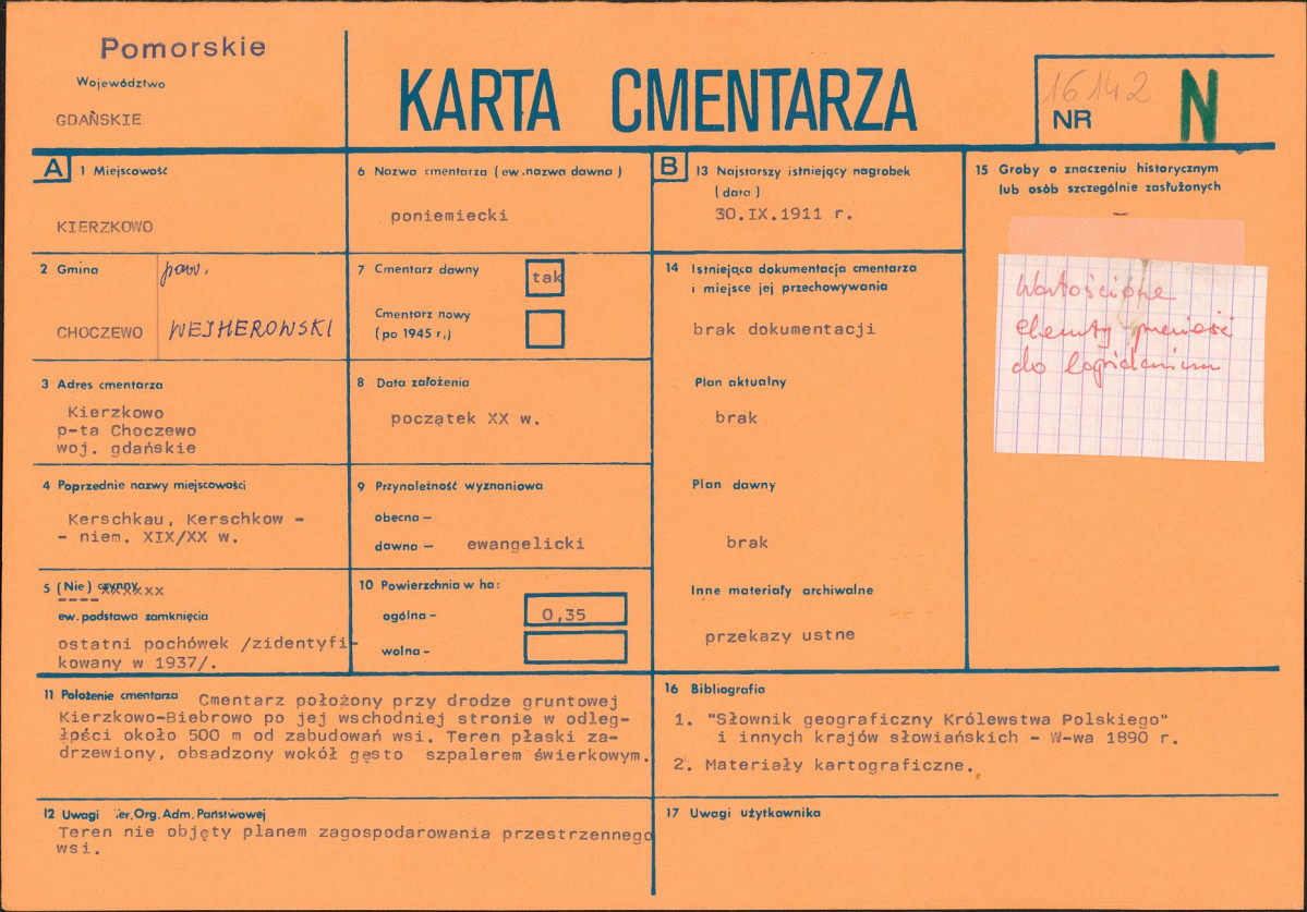 Karta cmentarza, skan nr 1