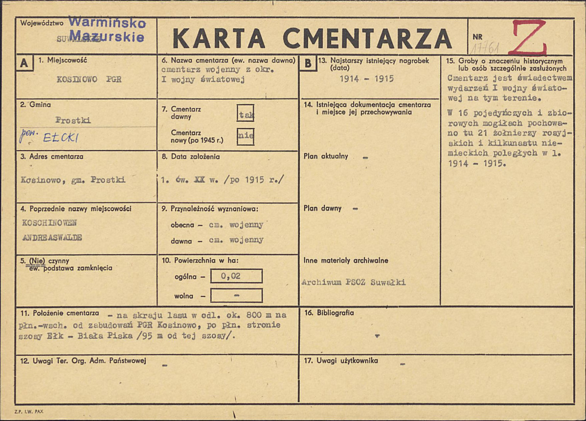 Karta cmentarza, skan nr 1