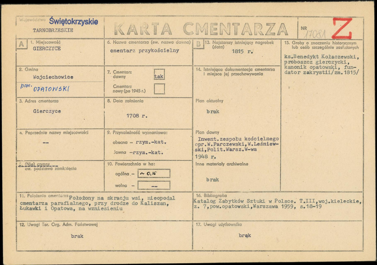 Karta cmentarza, skan nr 1
