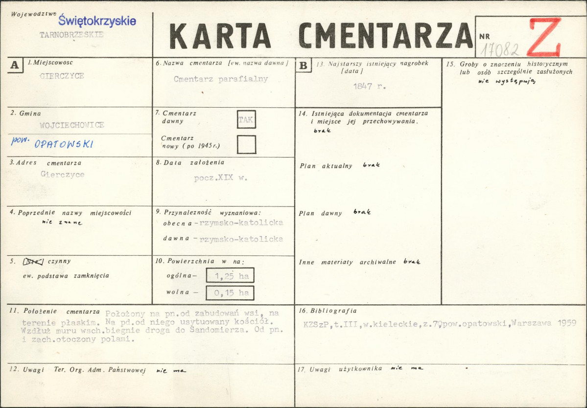 Karta cmentarza, skan nr 1