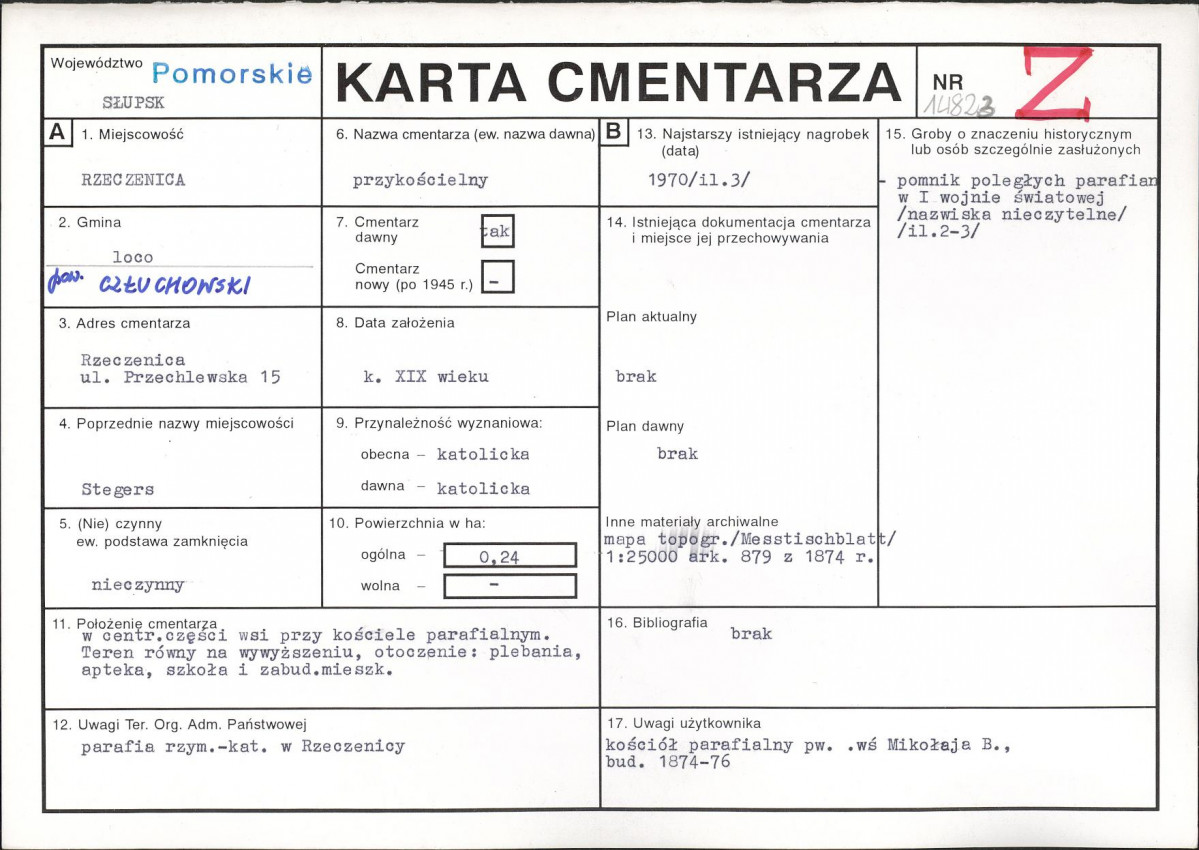 Karta cmentarza, skan nr 1