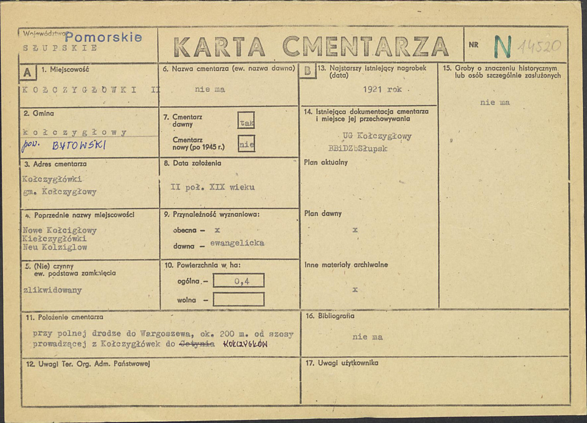 Karta cmentarza, skan nr 1