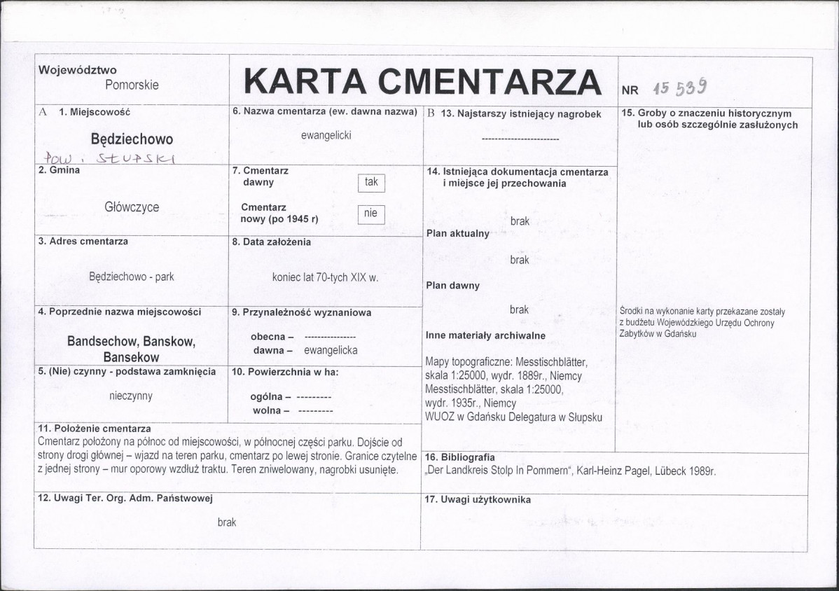 Karta cmentarza, skan nr 1