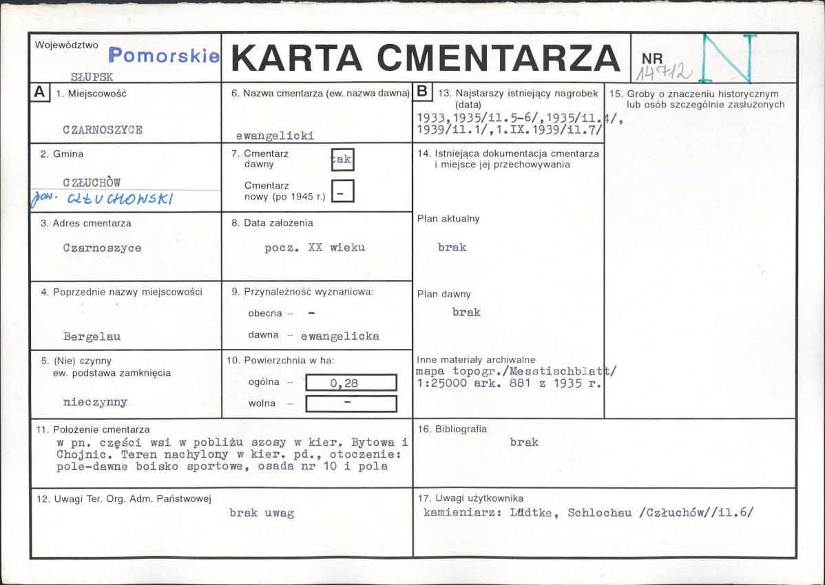 Karta cmentarza, skan nr 1