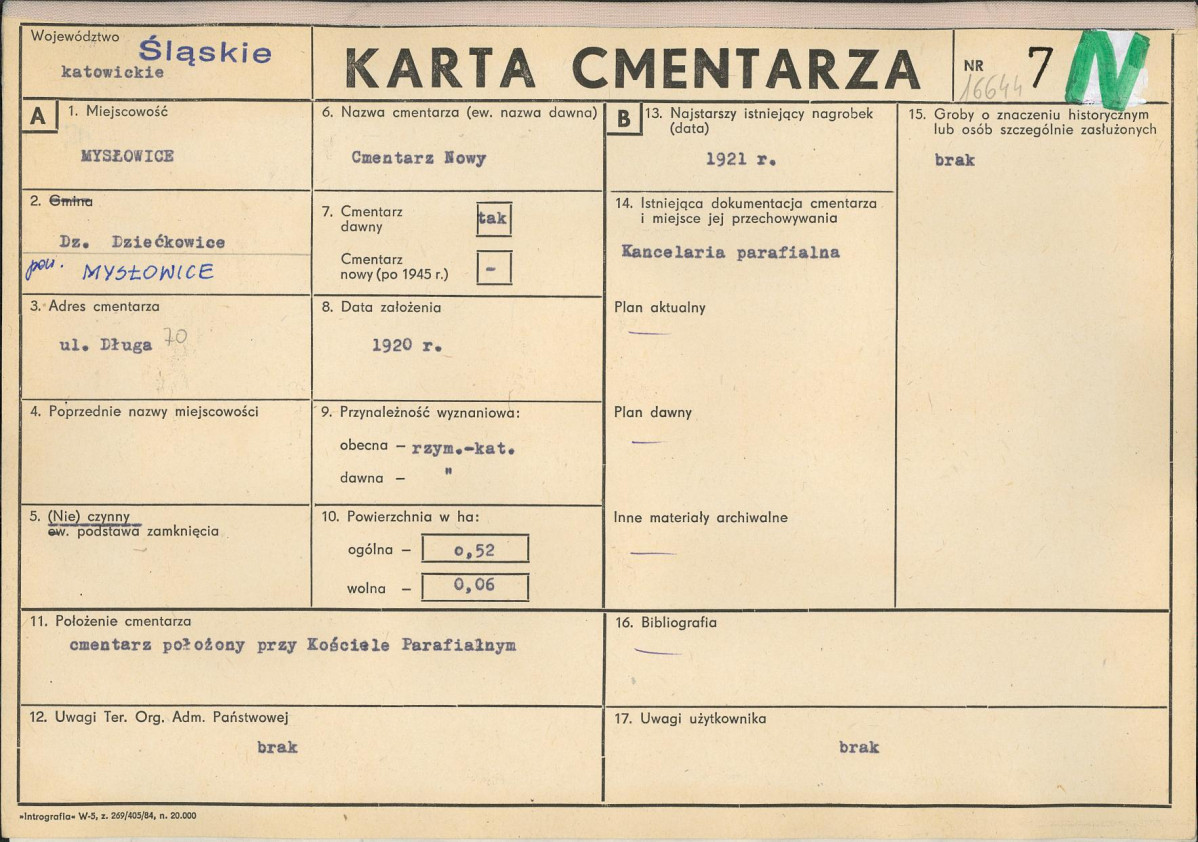 Karta cmentarza, skan nr 1