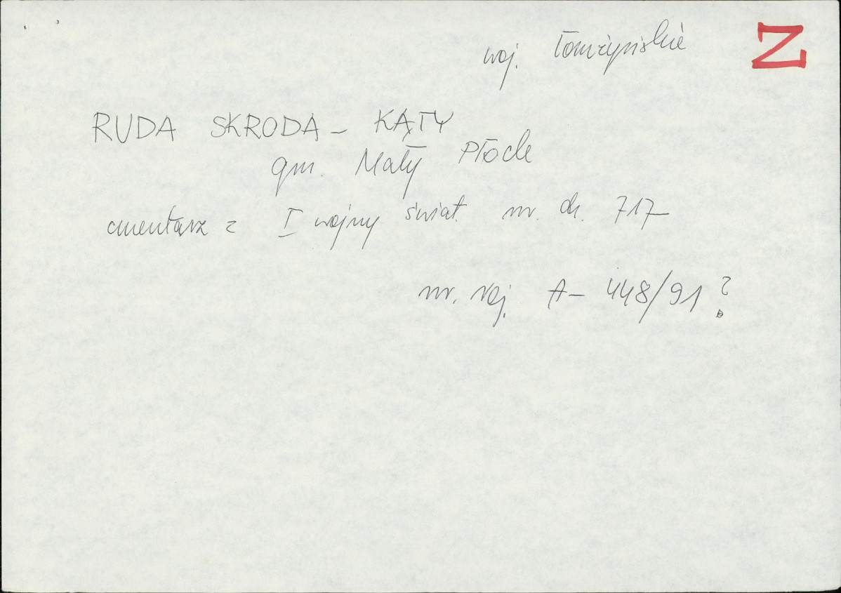 Karta cmentarza, skan nr 5