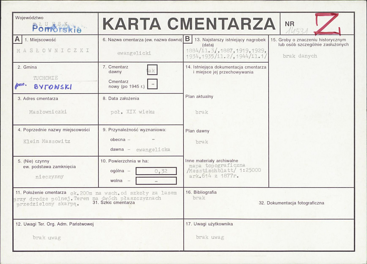 Karta cmentarza, skan nr 1
