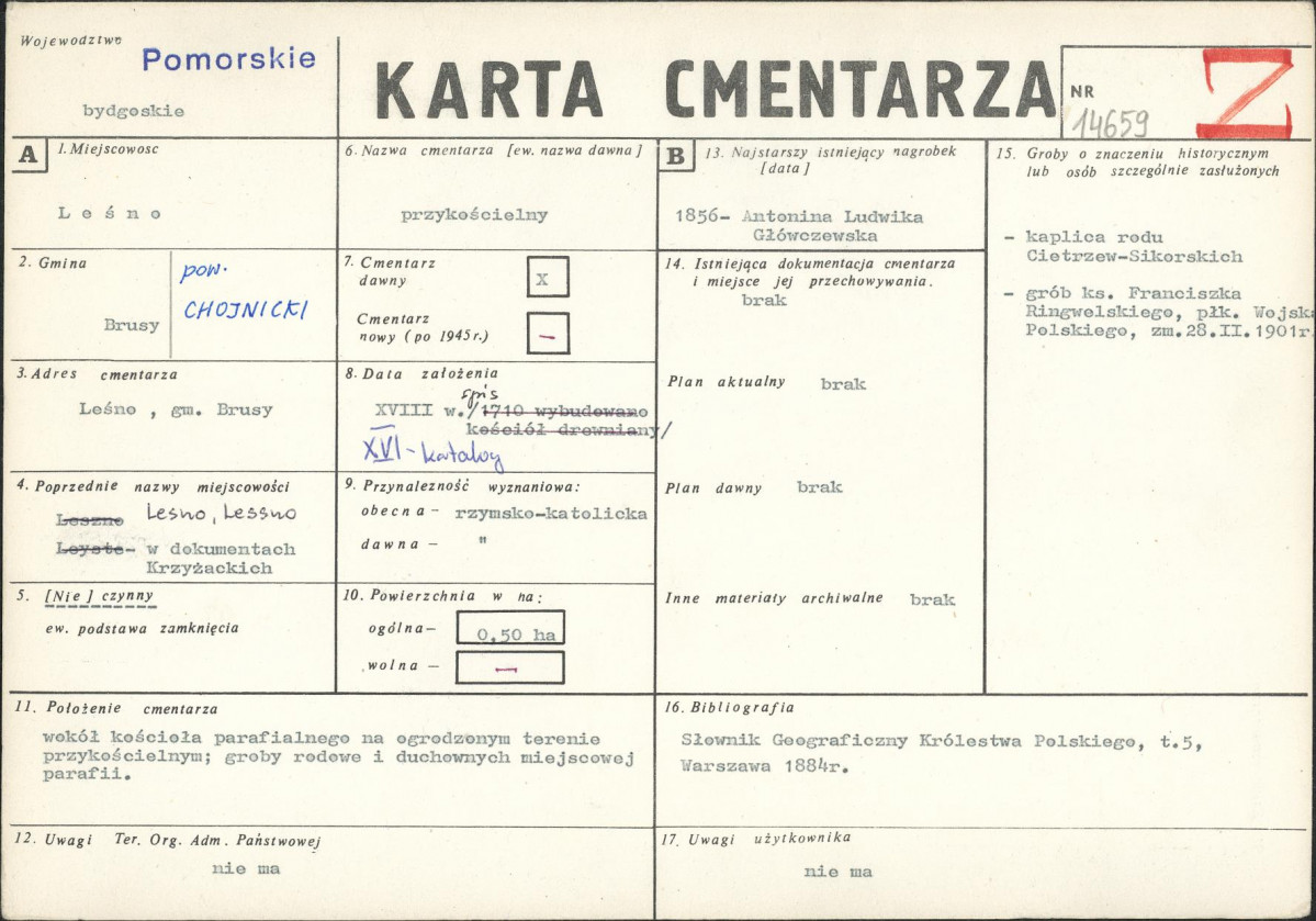 Karta cmentarza, skan nr 1