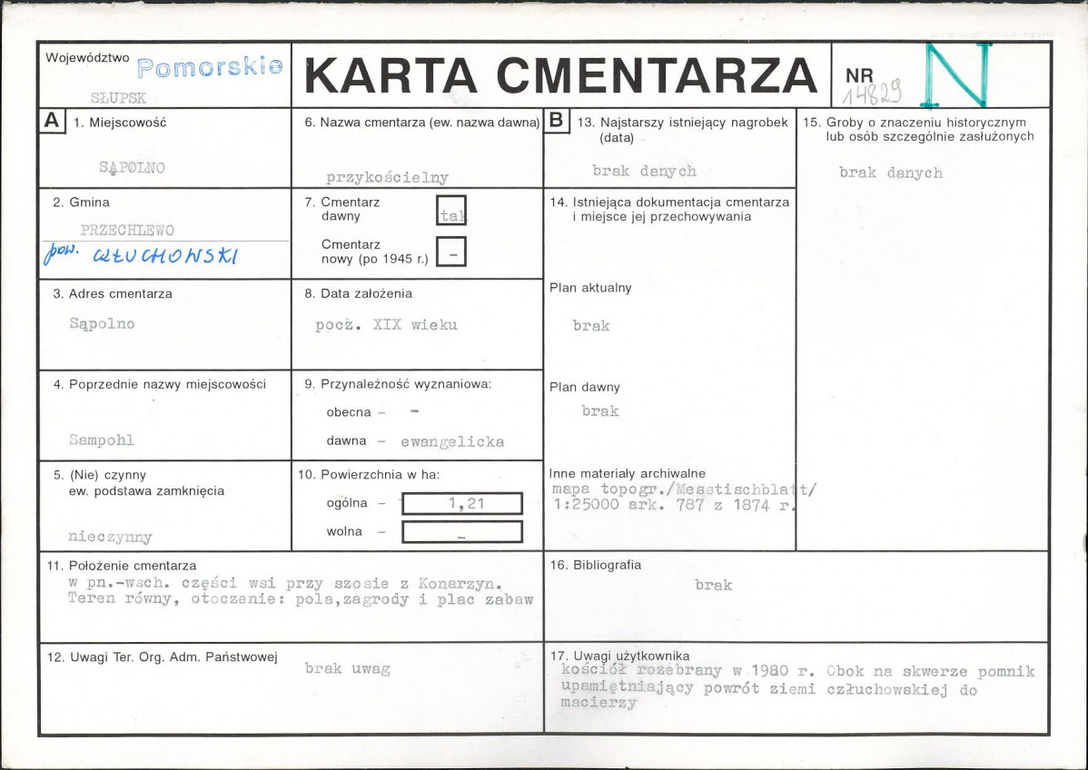 Karta cmentarza, skan nr 1
