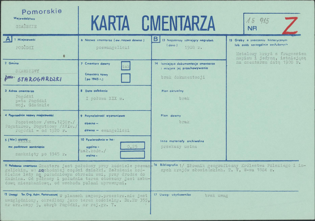Karta cmentarza, skan nr 1