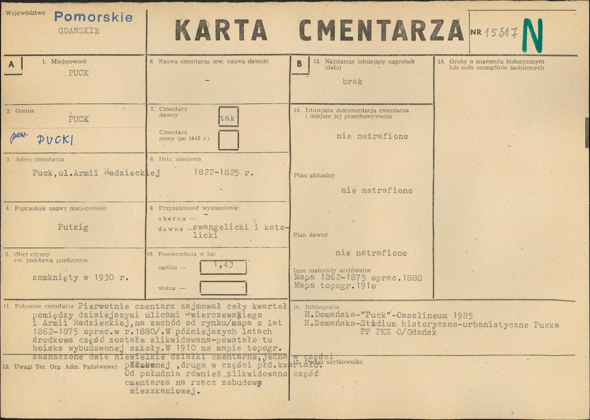 Karta cmentarza, skan nr 1