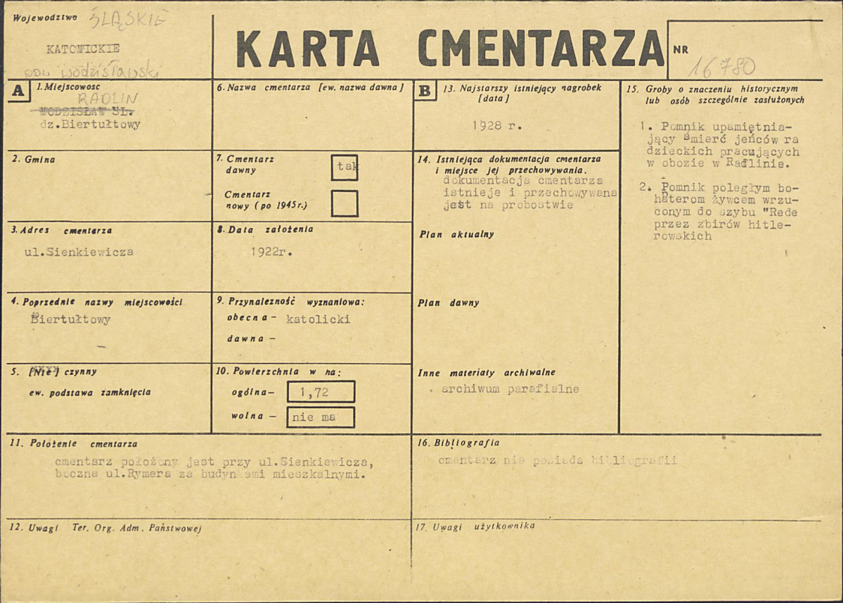 Karta cmentarza, skan nr 1
