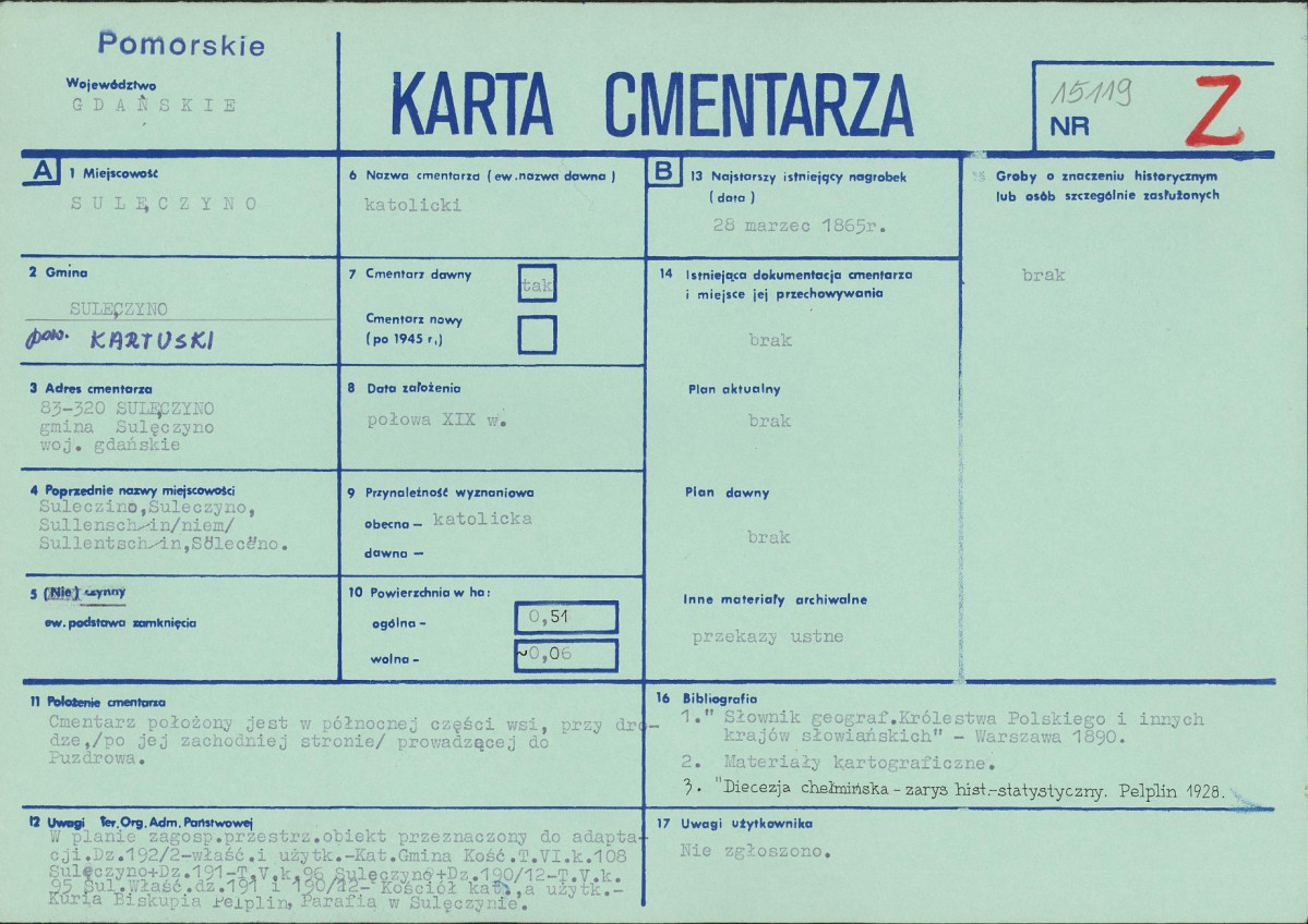 Karta cmentarza, skan nr 1