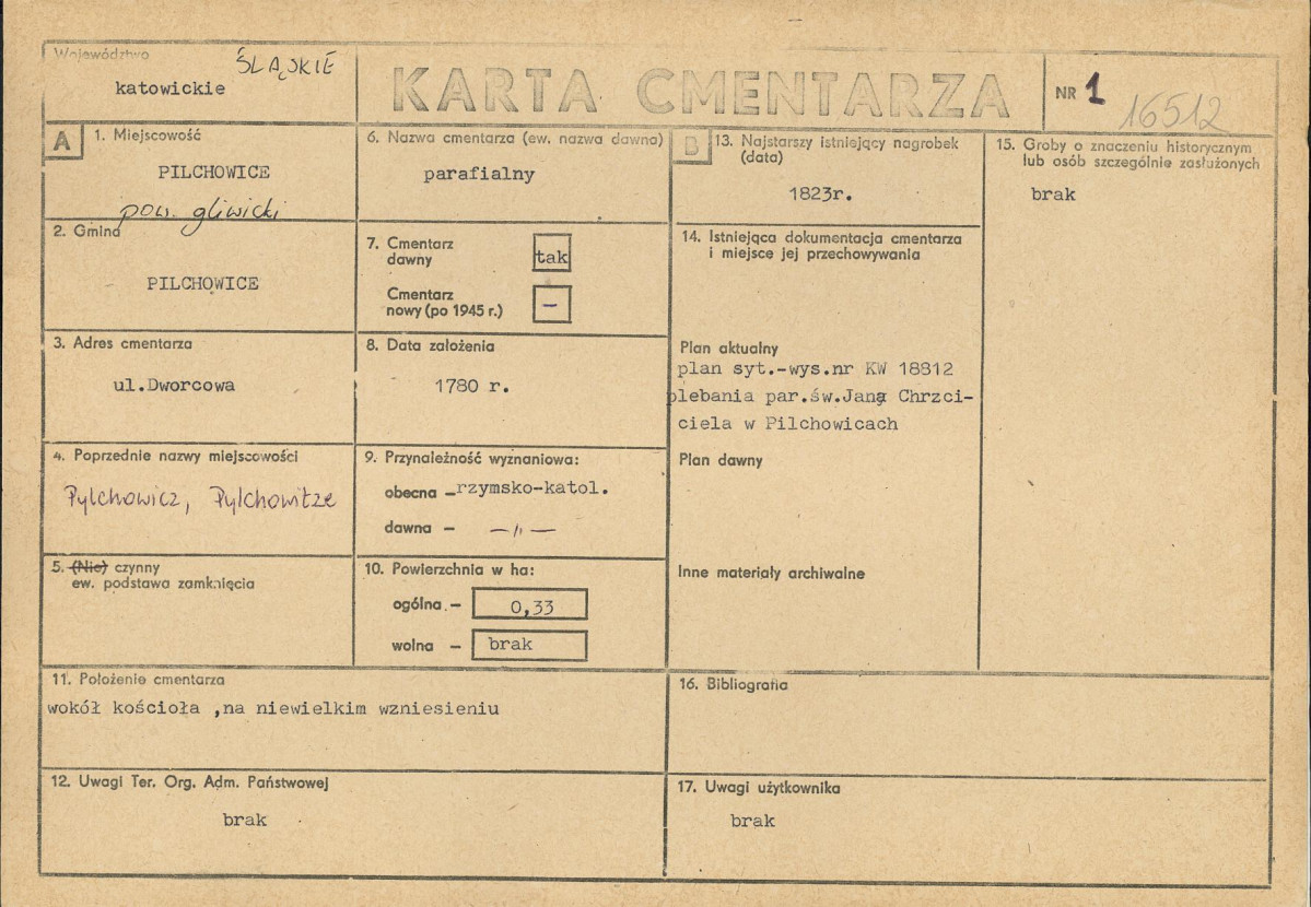 Karta cmentarza, skan nr 1