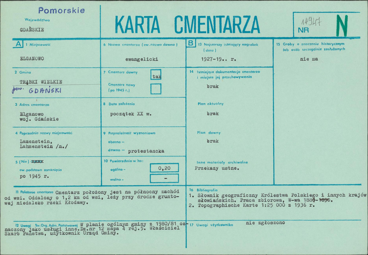 Karta cmentarza, skan nr 1