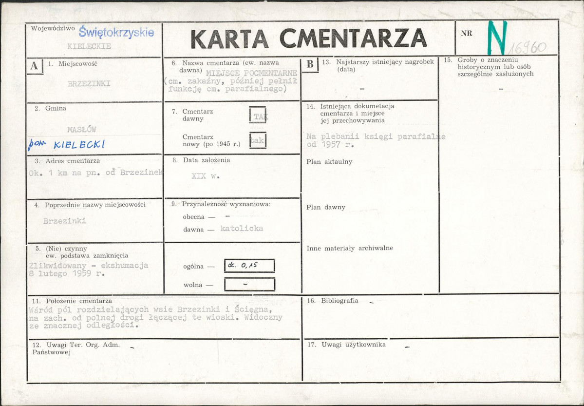 Karta cmentarza, skan nr 1