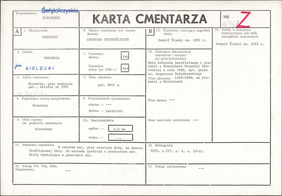 Karta cmentarza, skan nr 1