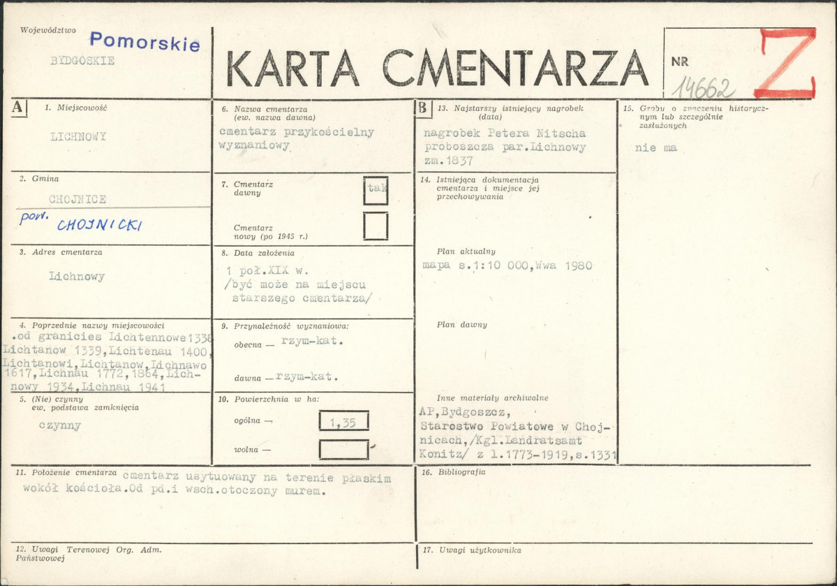 Karta cmentarza, skan nr 1