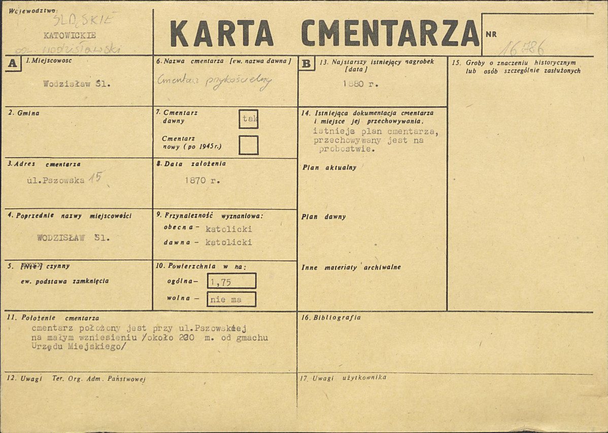 Karta cmentarza, skan nr 1