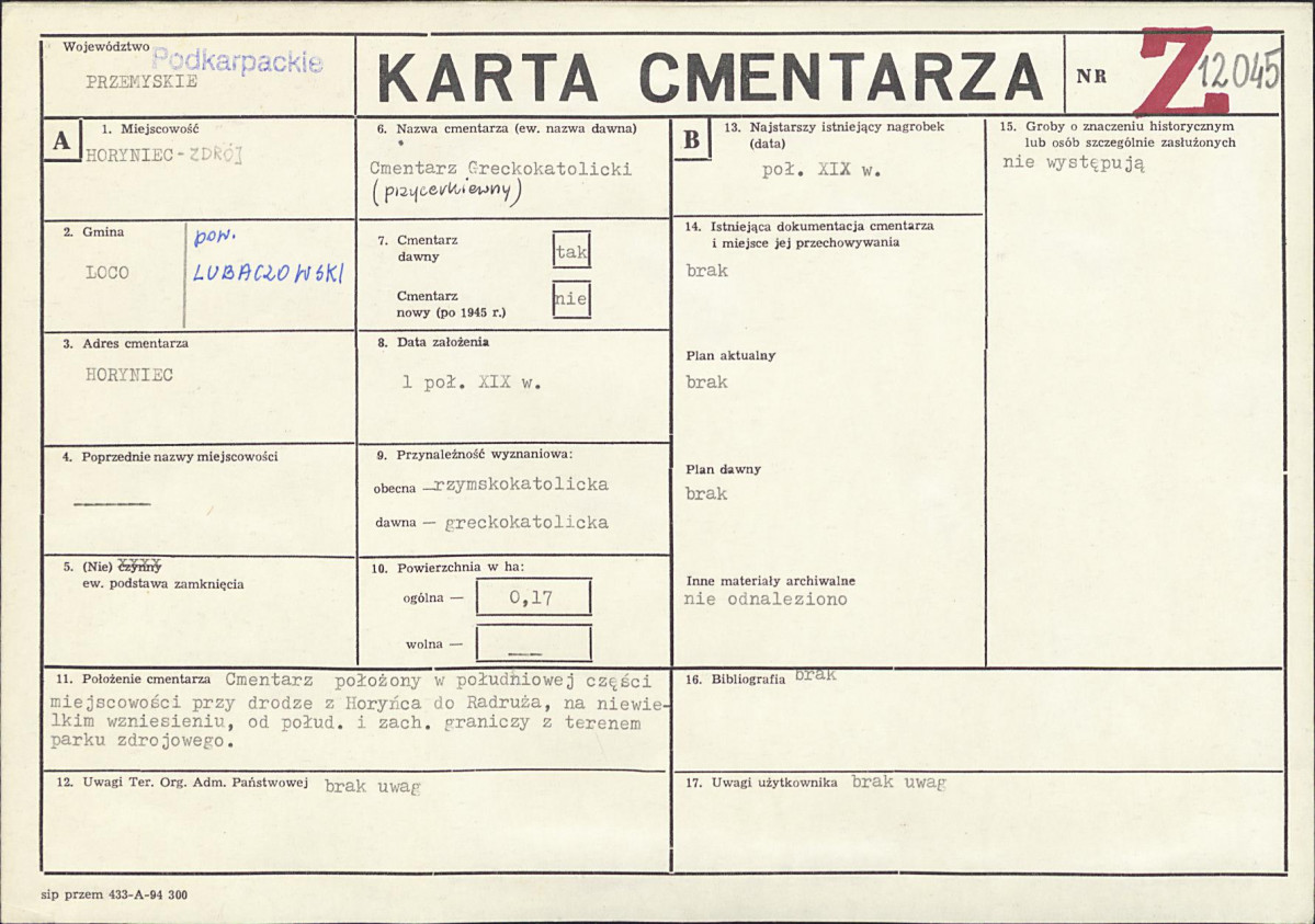 Karta cmentarza, skan nr 1