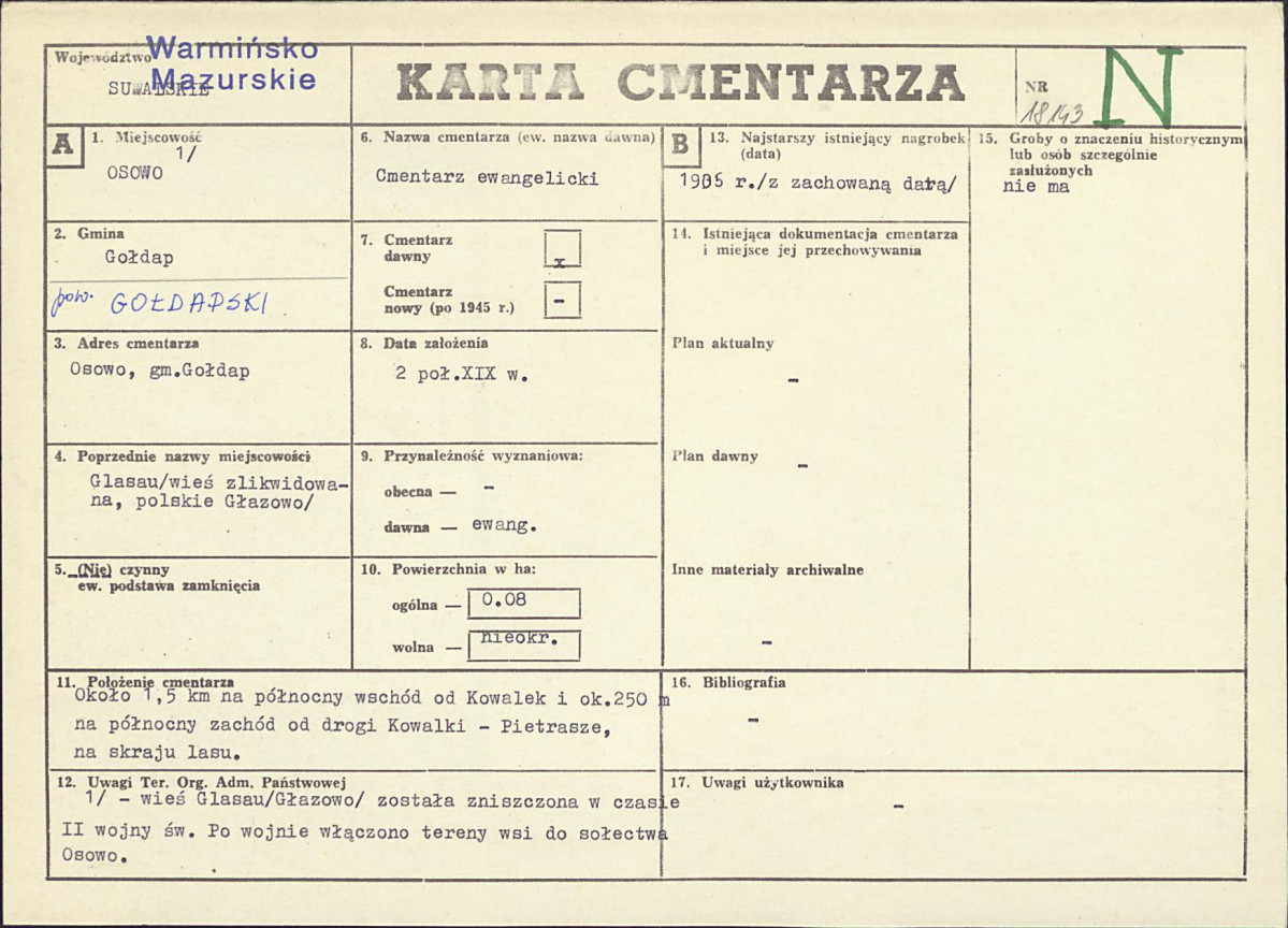 Karta cmentarza, skan nr 1
