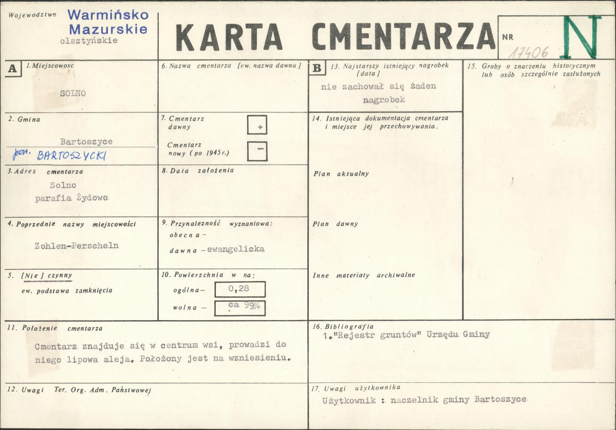 Karta cmentarza, skan nr 1