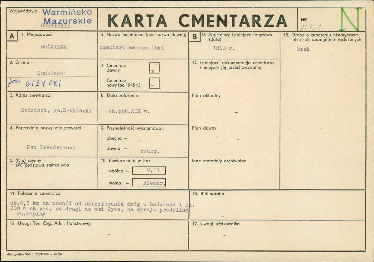 Karta cmentarza, skan nr 1