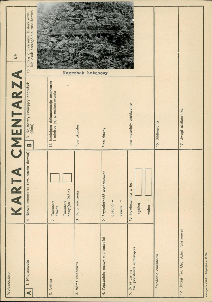 Karta cmentarza, skan nr 6