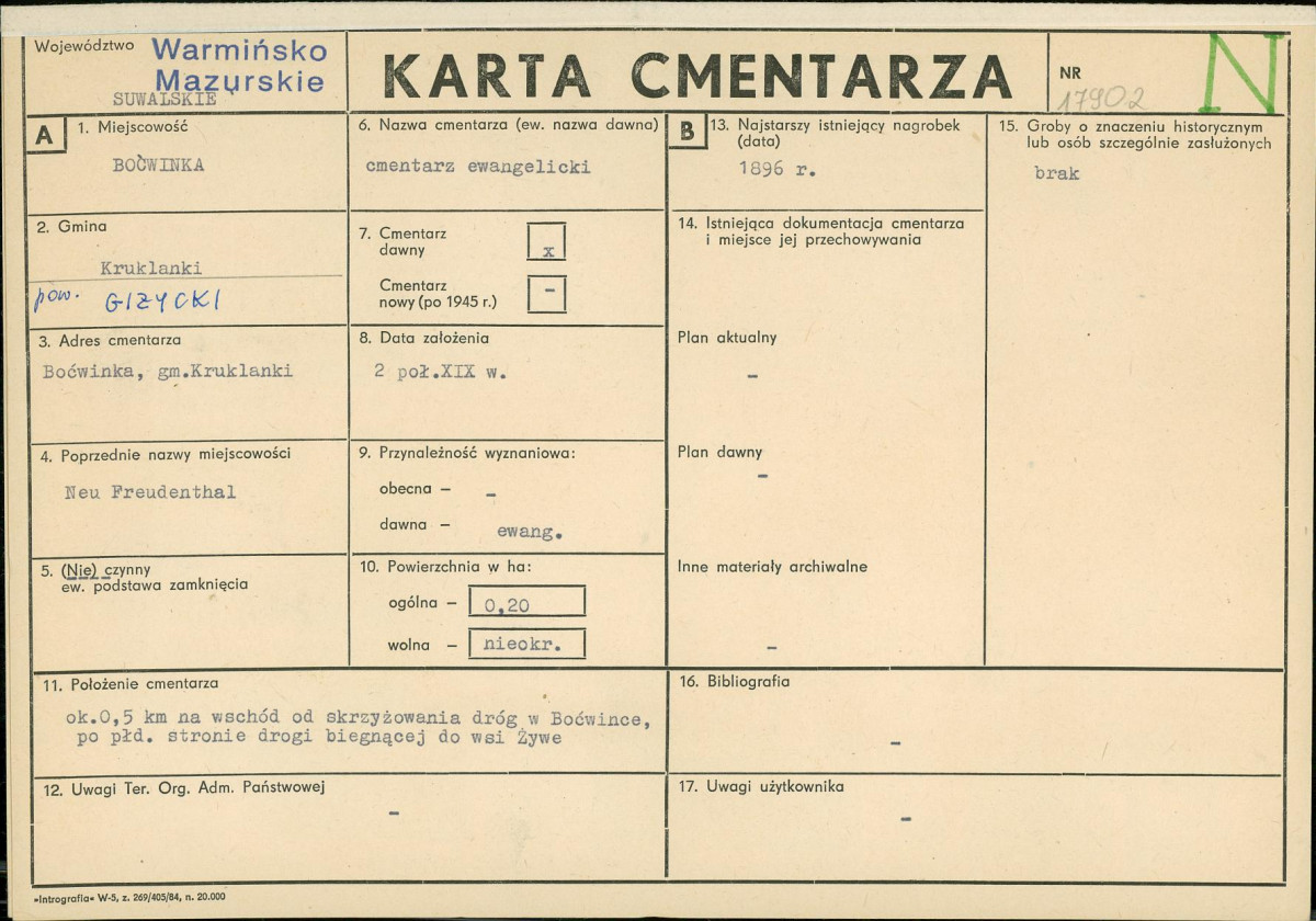 Karta cmentarza, skan nr 1