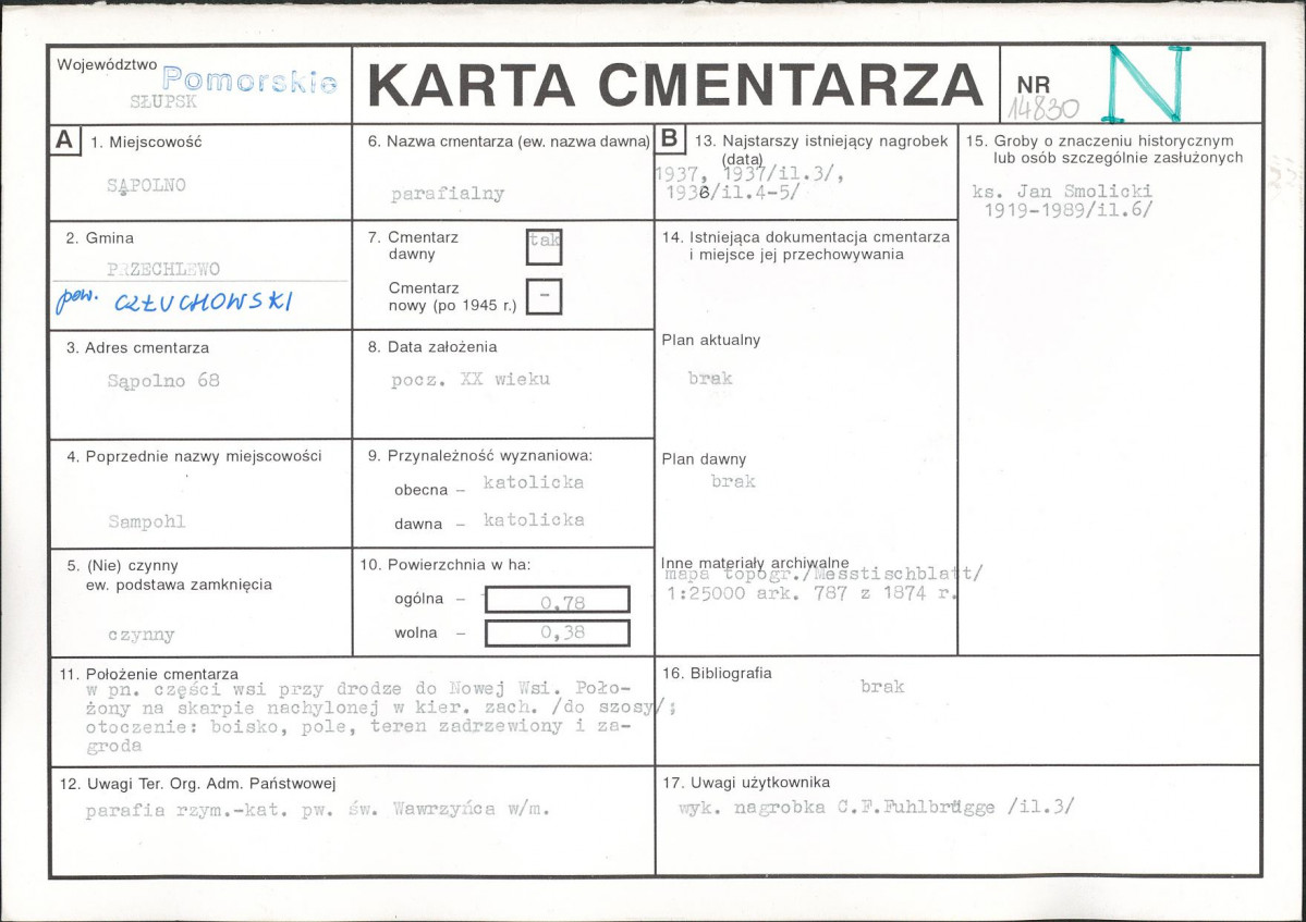 Karta cmentarza, skan nr 1