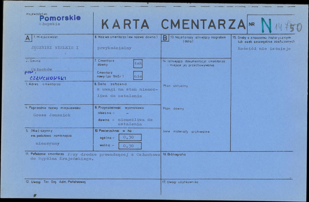 Karta cmentarza, skan nr 1