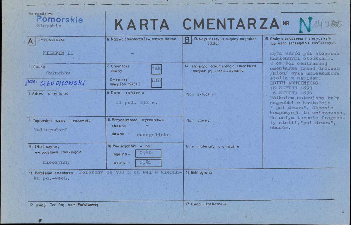 Karta cmentarza, skan nr 1
