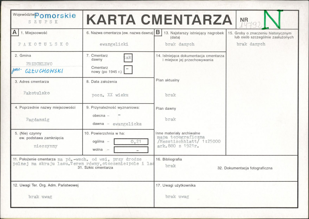 Karta cmentarza, skan nr 1