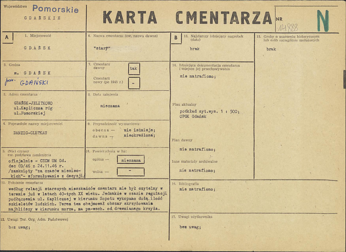 Karta cmentarza, skan nr 1