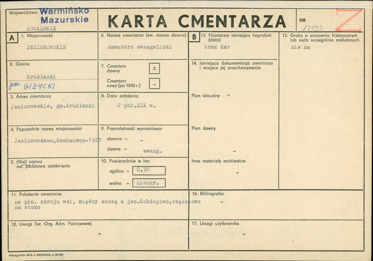 Karta cmentarza, skan nr 1