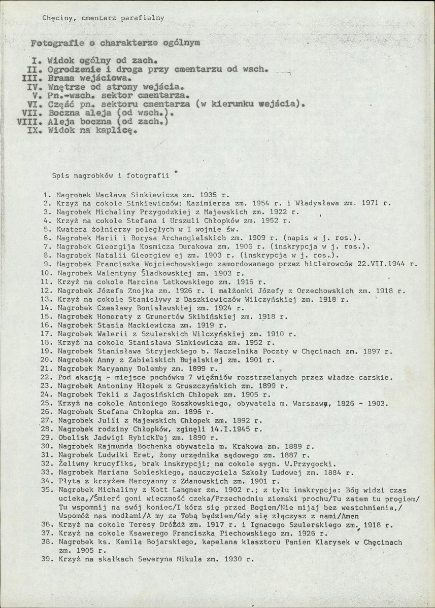 Karta cmentarza, skan nr 13