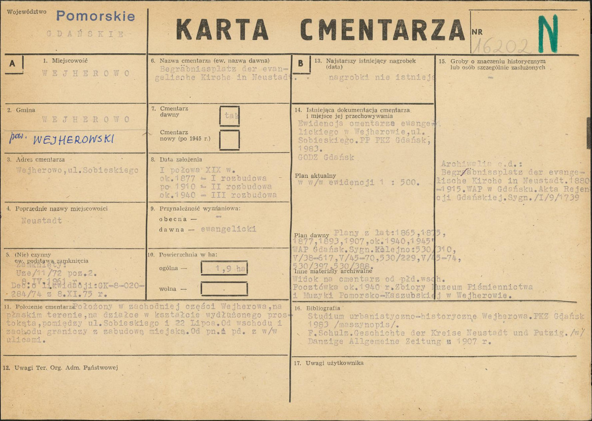 Karta cmentarza, skan nr 1