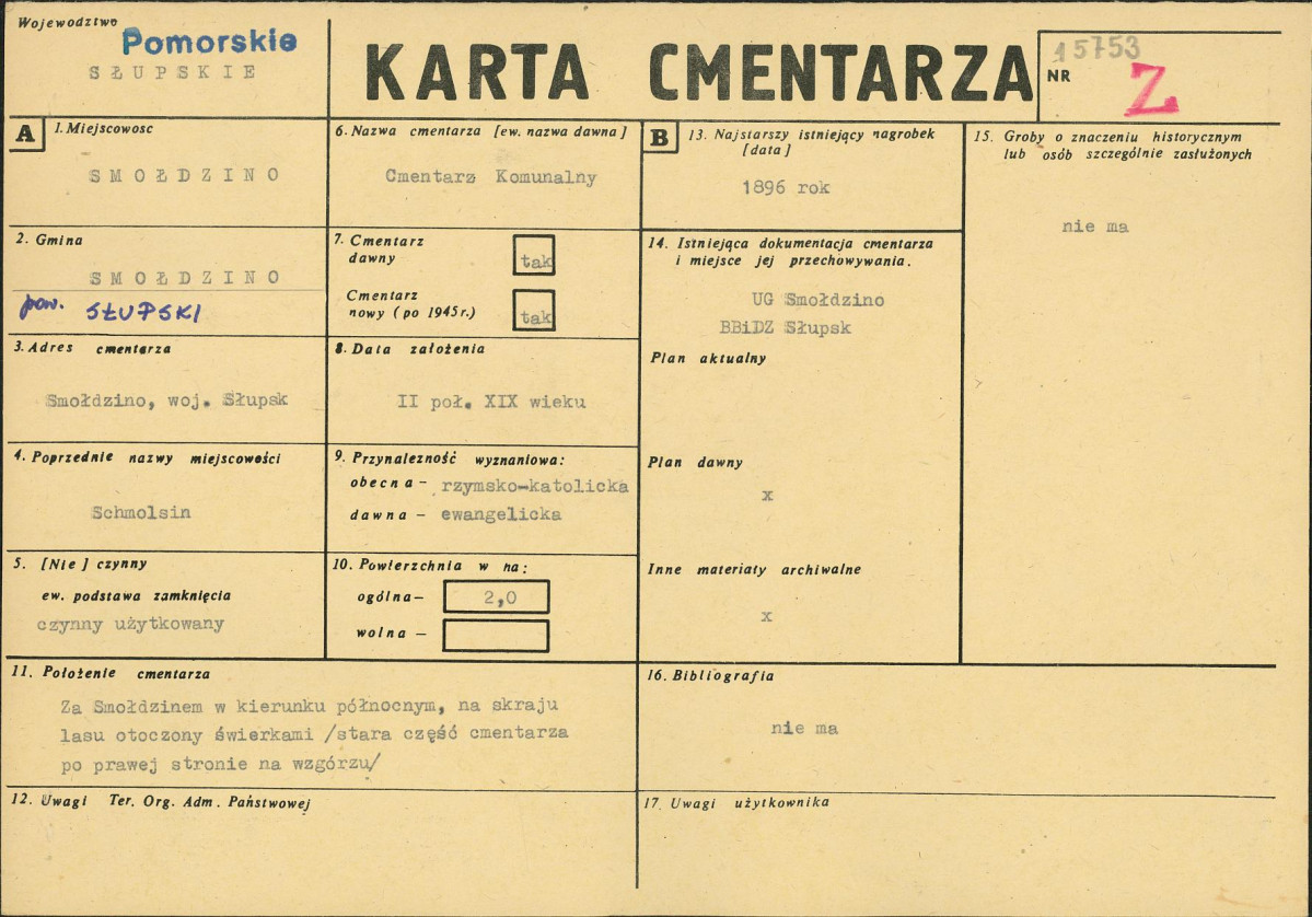 Karta cmentarza, skan nr 1