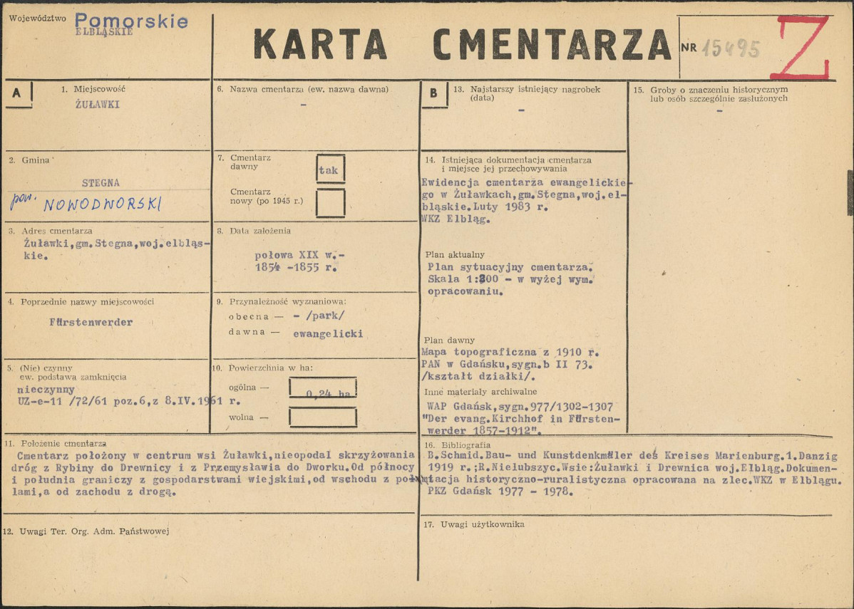 Karta cmentarza, skan nr 1
