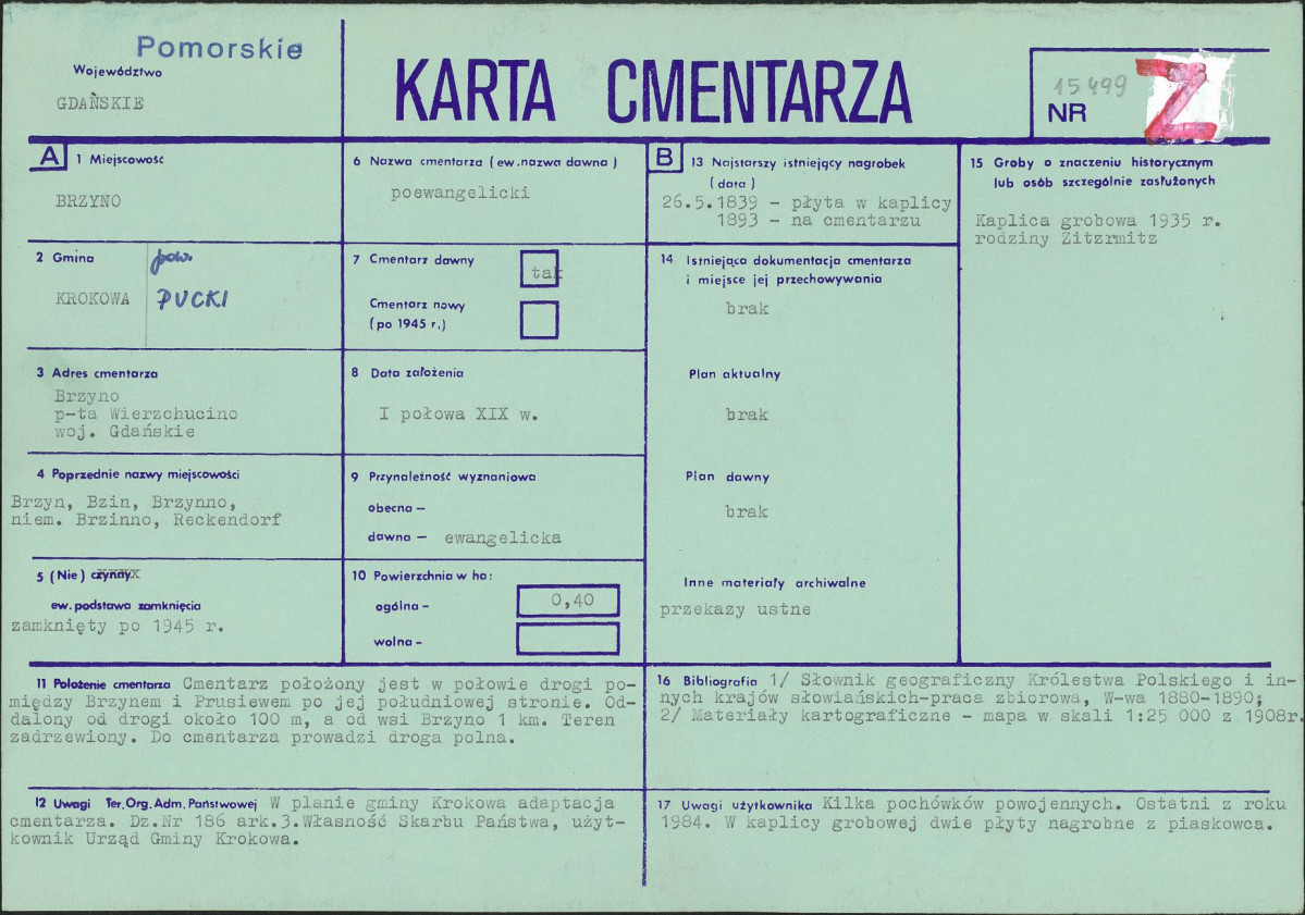 Karta cmentarza, skan nr 1