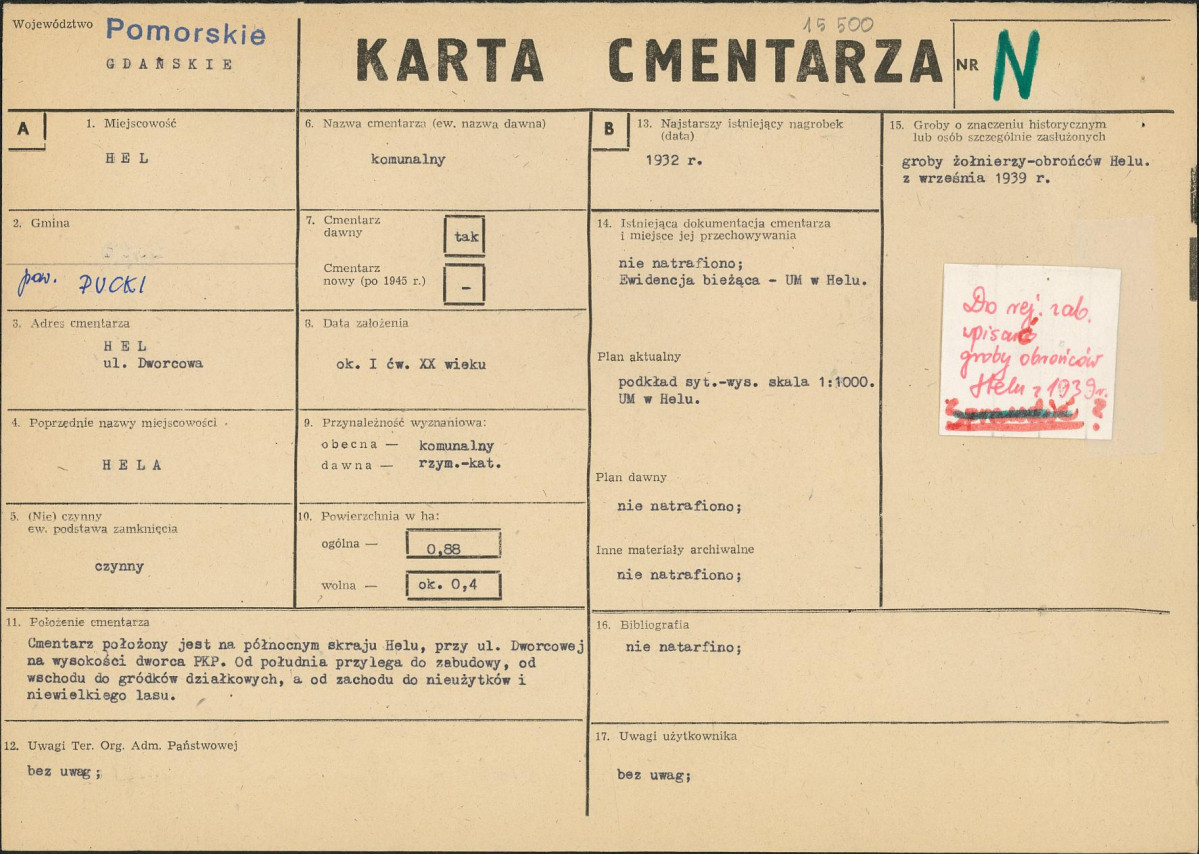 Karta cmentarza, skan nr 1
