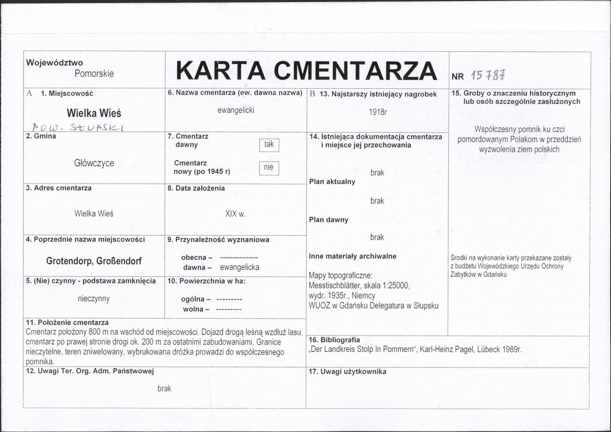Karta cmentarza, skan nr 1