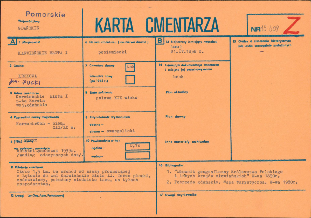 Karta cmentarza, skan nr 1