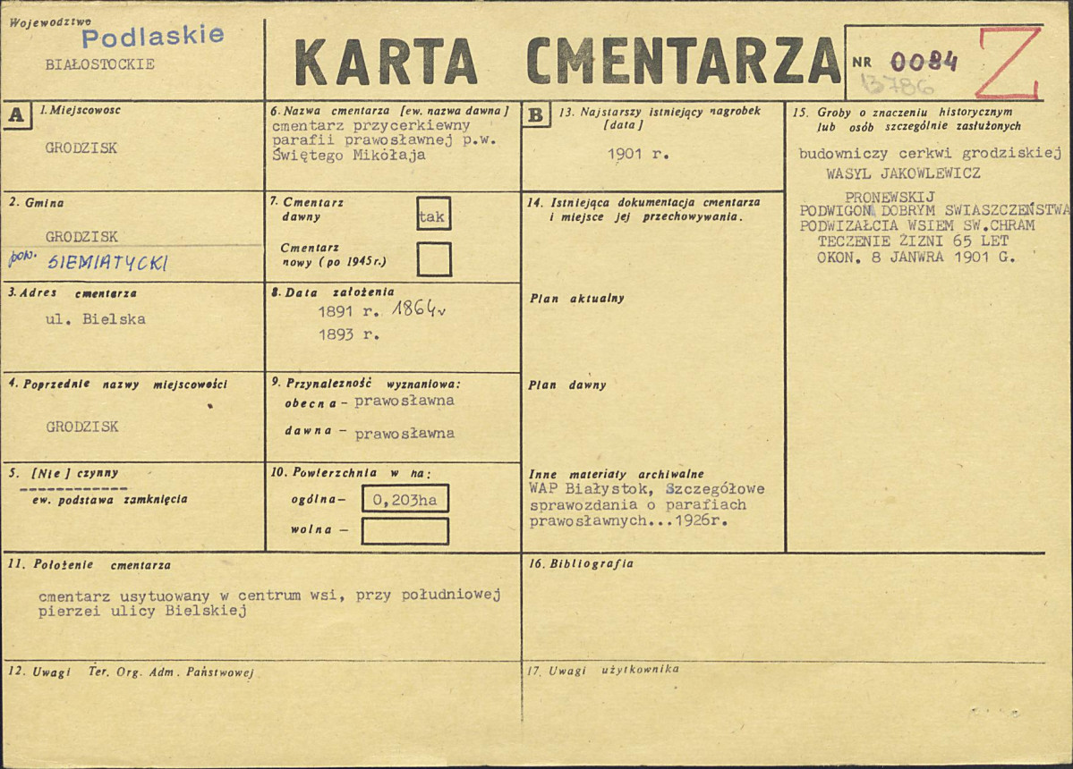 Karta cmentarza, skan nr 1