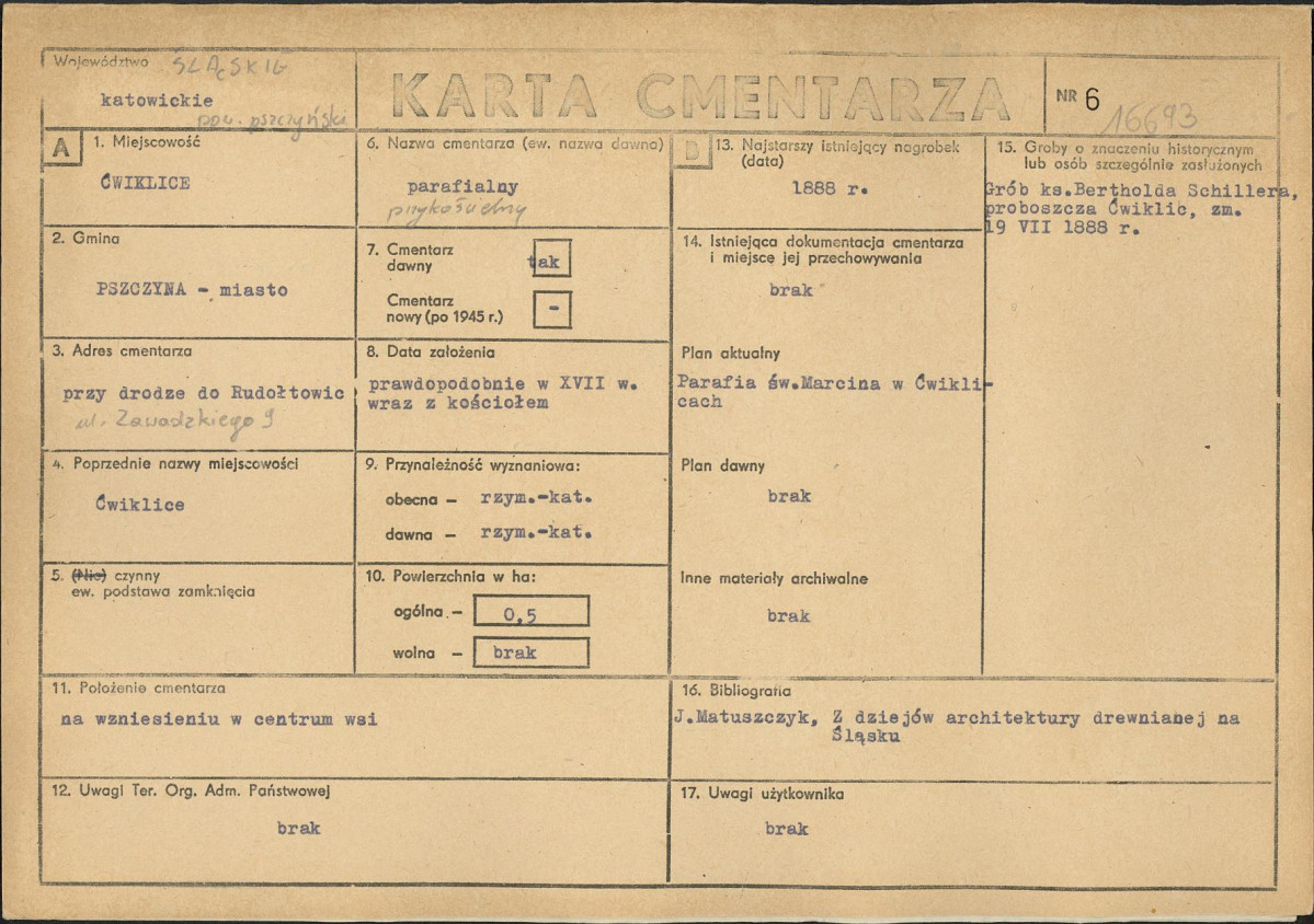 Karta cmentarza, skan nr 1