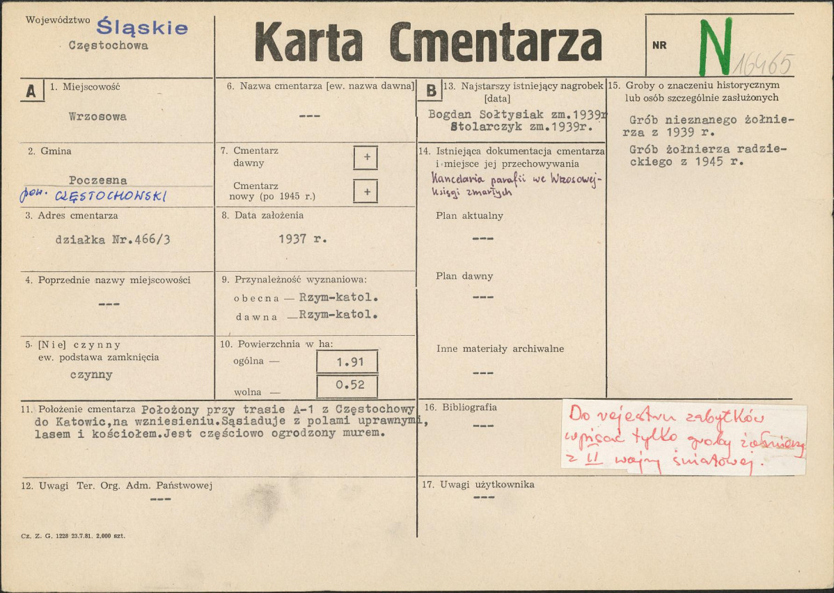 Karta cmentarza, skan nr 1