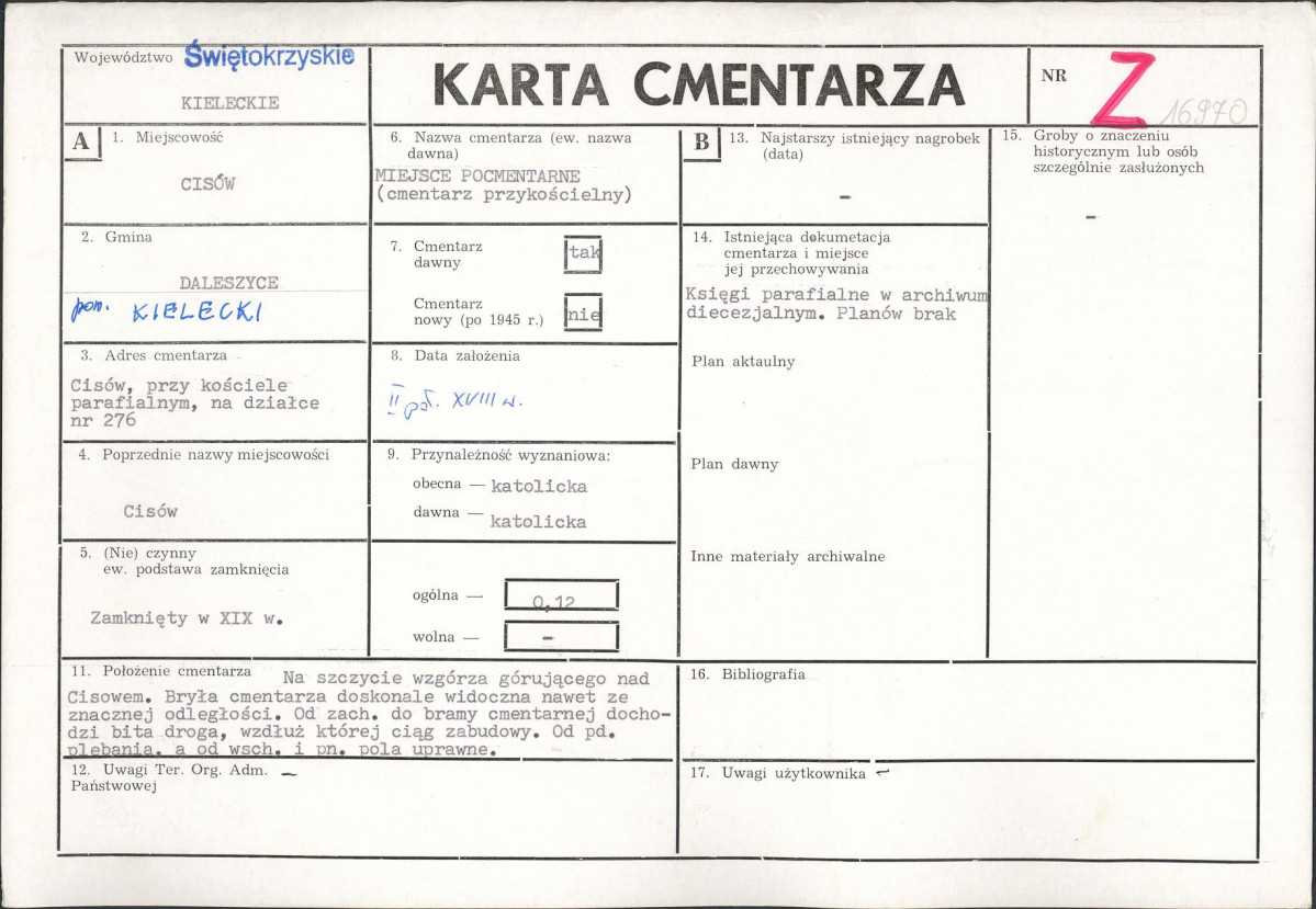 Karta cmentarza, skan nr 1