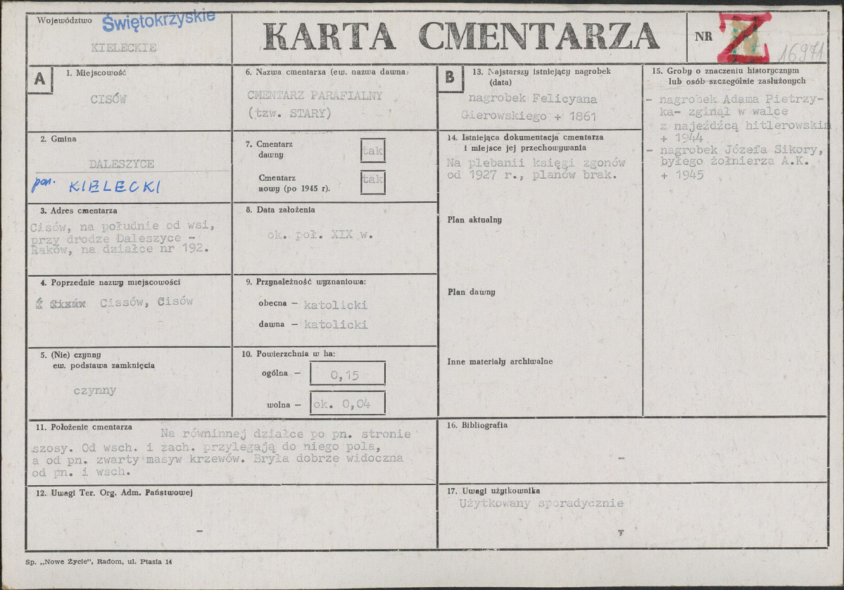 Karta cmentarza, skan nr 1